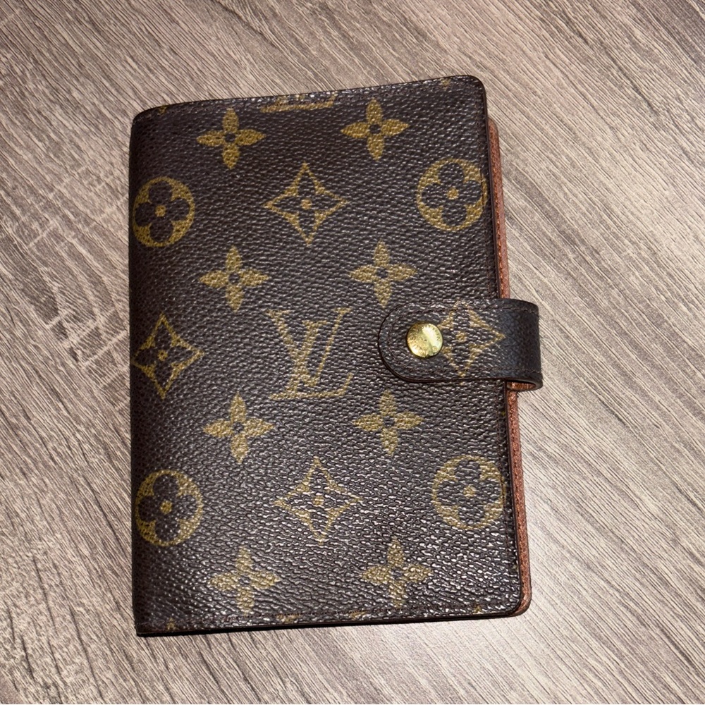 Louis Vuitton Monogram in Brown and Gold Agenda PM Day Planner